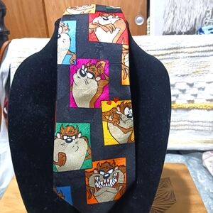 Looney Tunes .ania- Tasmanian Devil  1993- Men's Polyester Tie RARE-Limited